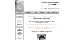 Desktop Screenshot of businessopportunitywatch.com